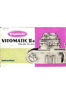 Voigtlander Vitomatic 2 a manual. Camera Instructions.